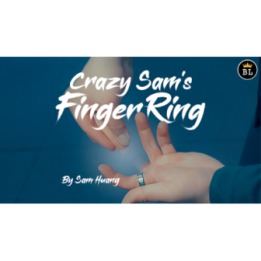 Hanson Chien Presents Crazy Sam's Finger Ring BLACK / LARGE (Gimmick and Online Instructions) by Sam Huang