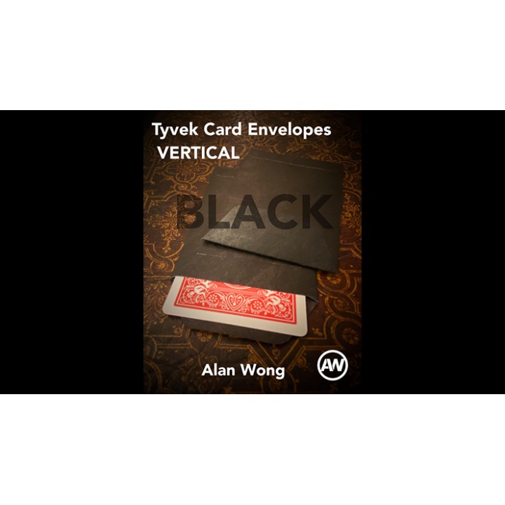 Tyvek VERTICAL Envelopes BLACK (10 pk.) by Alan Wong