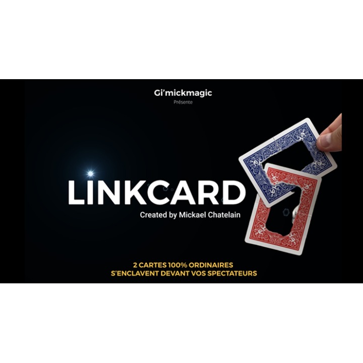 LinkCard RED (Gimmicks and Online Insruction) by Mickaël Chatelain
