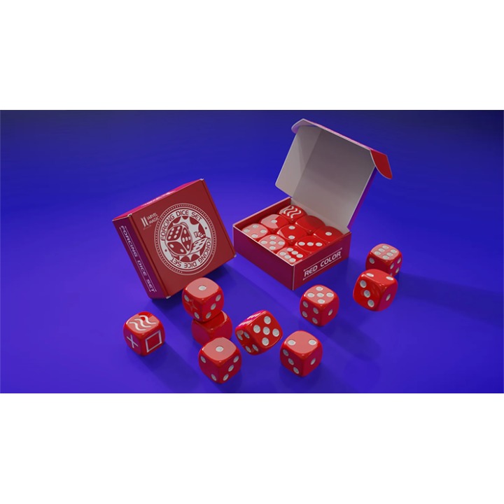 Forcing Dice Set by IARVEL Magic (Red)