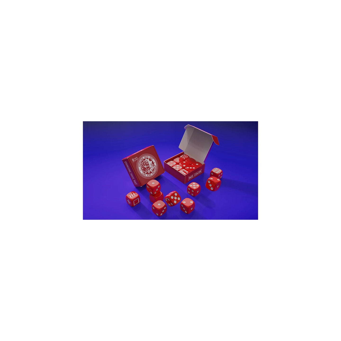 Forcing Dice Set by IARVEL Magic (Red)