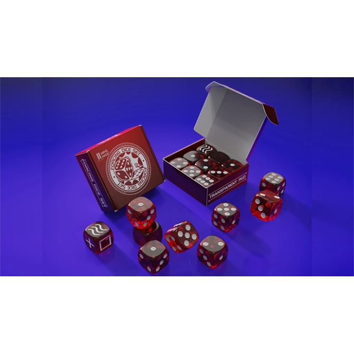 Forcing Dice Set by IARVEL Magic (Transparent Red)