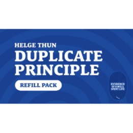 Evidence of a Well Spent Life - Duplicate Principle Cards by Helge Thun