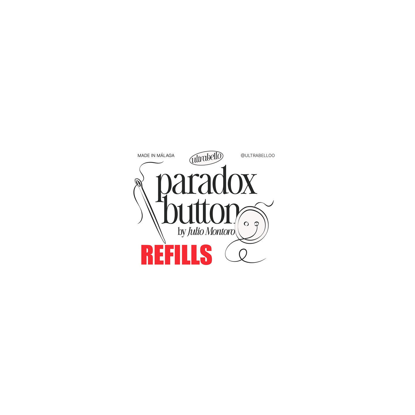 Paradox Button Refill (10 buttons + 1 envelope) by Julio Montoro and Ultrabello