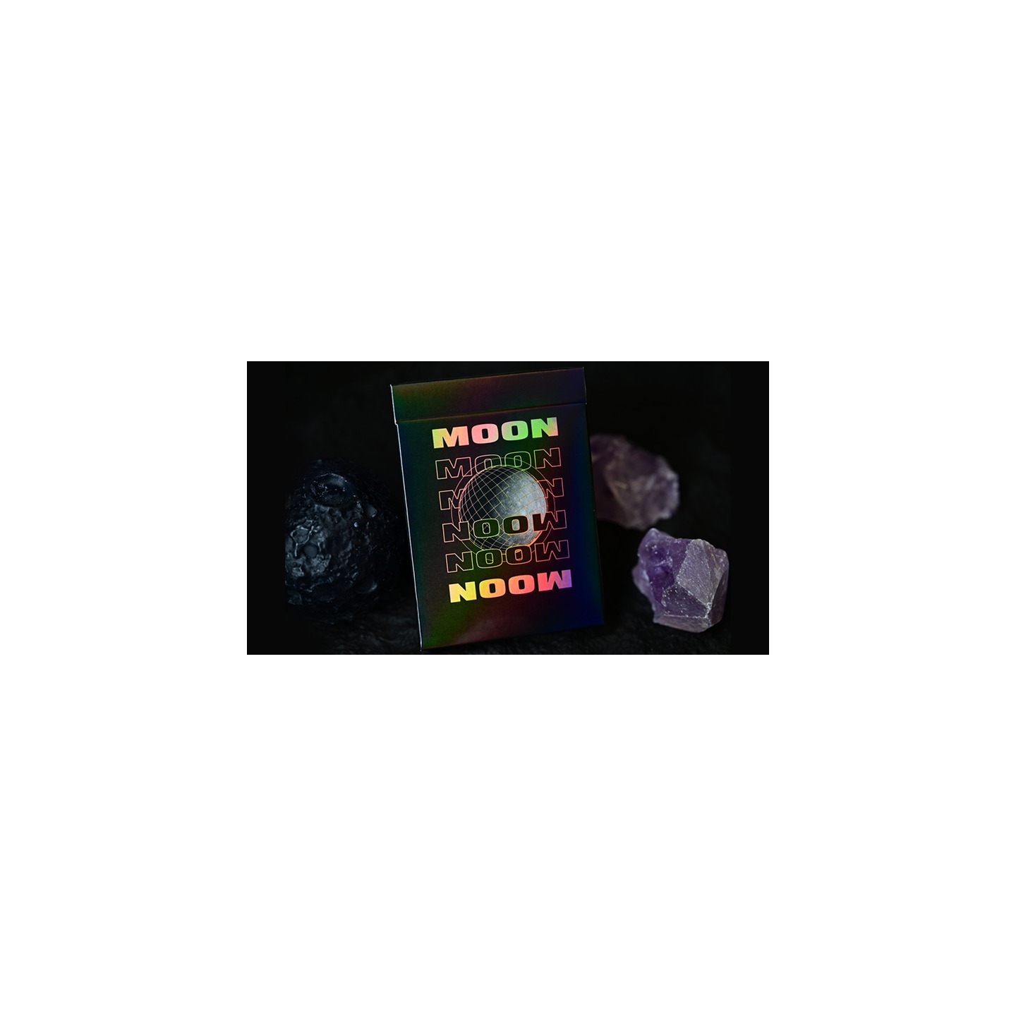 Moon (Black Holo) Playing Cards