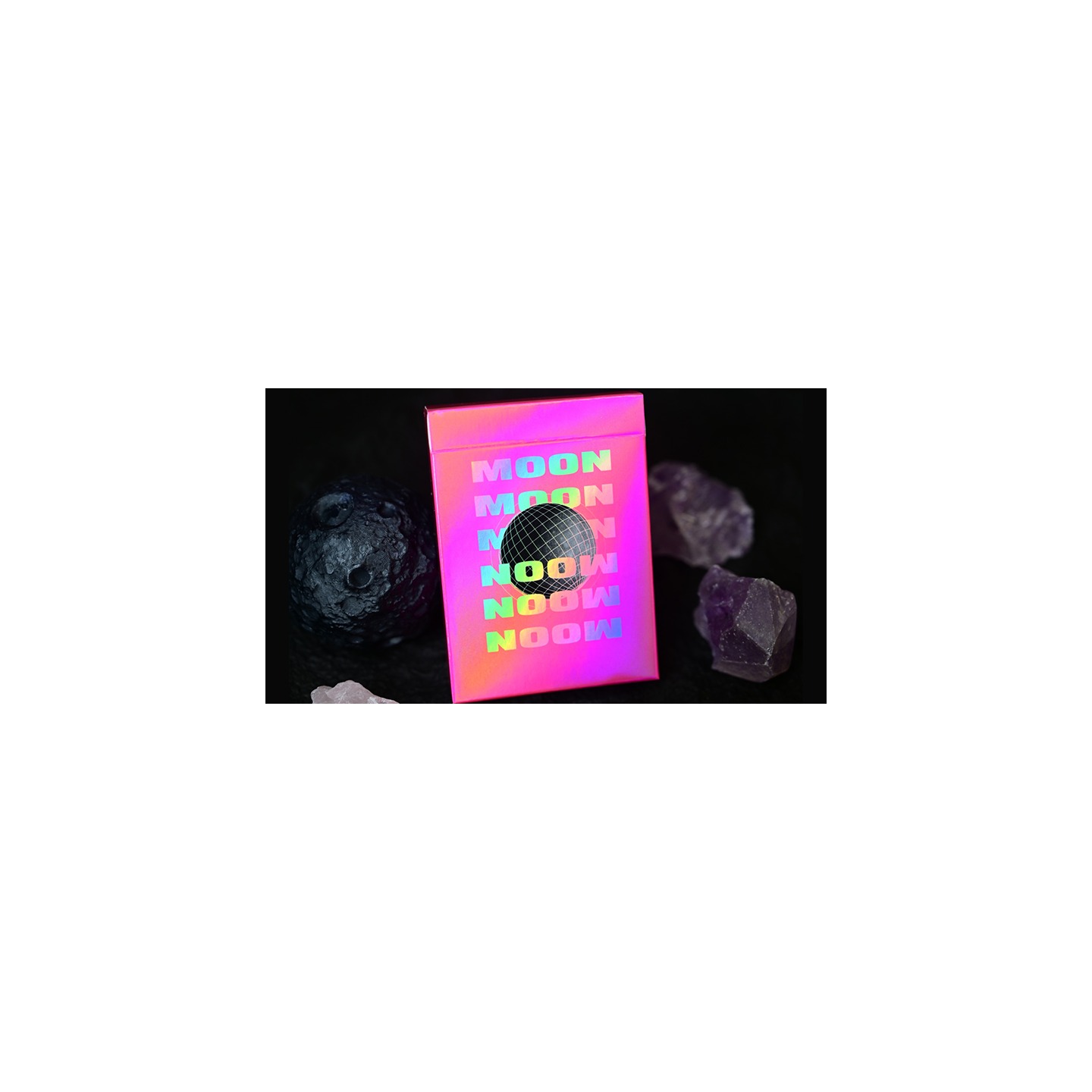 Moon (Pink Holo) Playing Cards