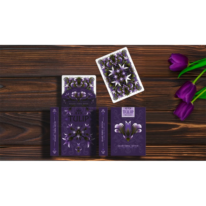 Grand Tulip Purple Playing Cards by Dutch Card House Company