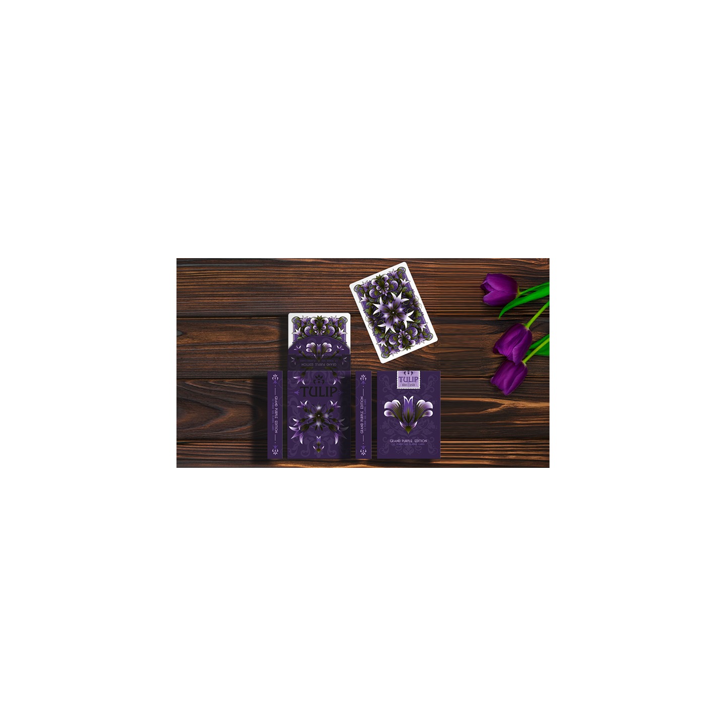 Grand Tulip Purple Playing Cards by Dutch Card House Company