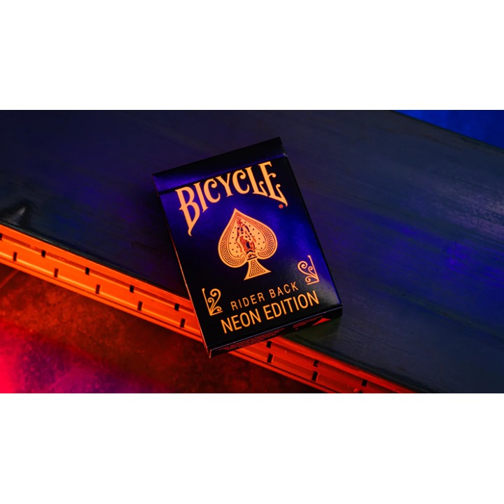 Bicycle Neon Solar-Orange Rider Back Playing Cards