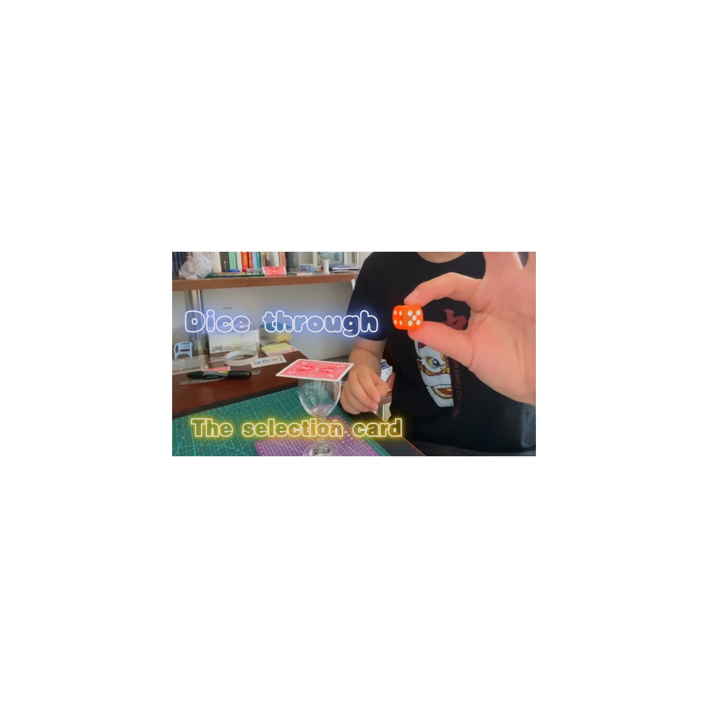 Dice Through Card by Dingding video DOWNLOAD