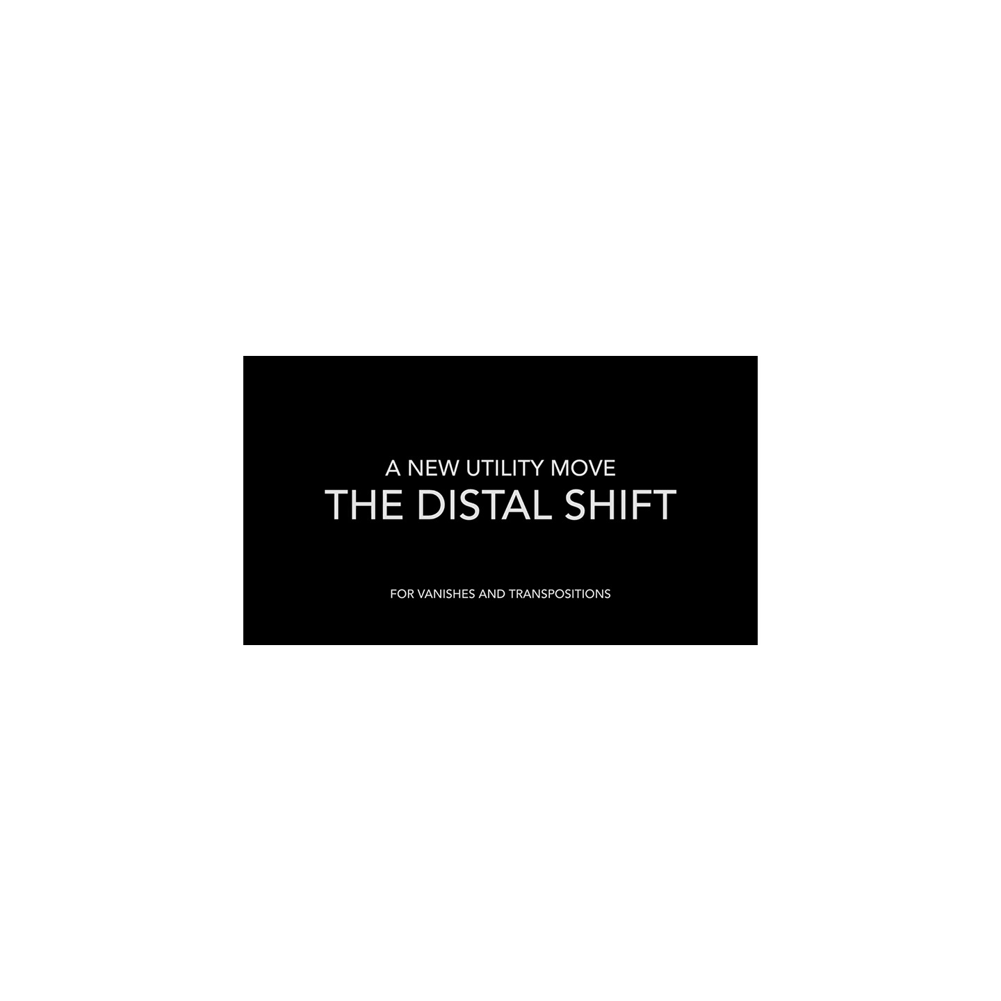 Distal Shift by AJ Stouse video DOWNLOAD