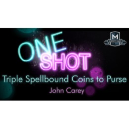 MMS ONE SHOT - Triple Spellbound Coins to Purse by John Carey video DOWNLOAD