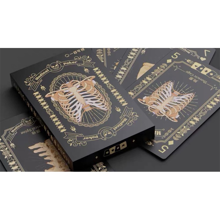 Medical Poker (Black) Playing Cards