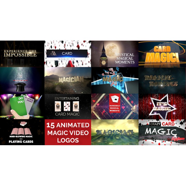 15 Magic Video Logos for Magicians by Wolfgang Riebe mixed media DOWNLOAD