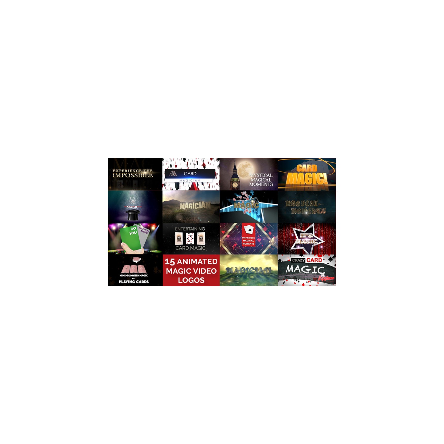 15 Magic Video Logos for Magicians by Wolfgang Riebe mixed media DOWNLOAD