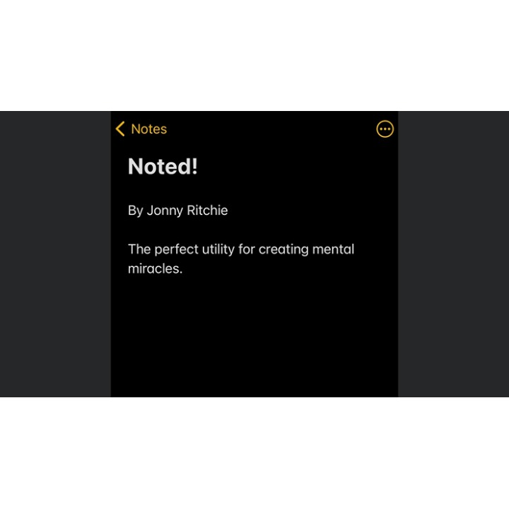Noted by Jonny Ritchie video DOWNLOAD
