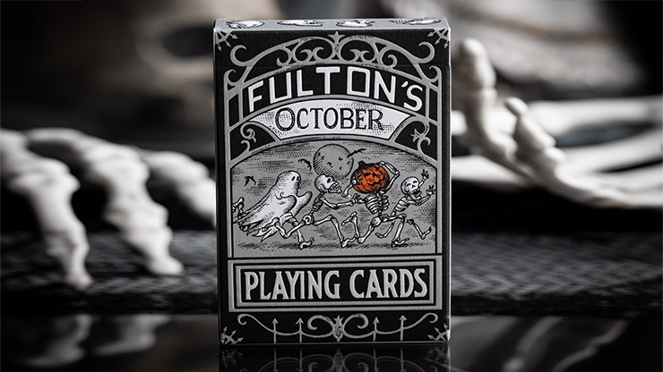 FULTONS OCTOBER TOMBSTONE GREY PLAYING CARDS