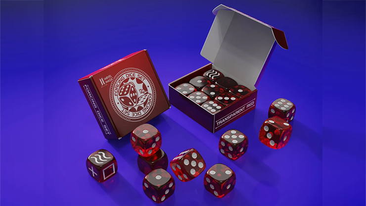 Forcing Dice Set by IARVEL Magic (Transparent Red)