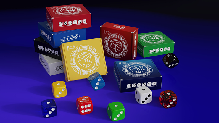 Regular Dice Set (9 Normal Dice) by IARVEL Magic (Blue)