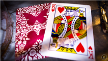 BUTTERFLY PLAYING CARDS - RED