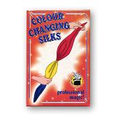 Color Changing Silks 4 color silks 12 inch (red/yellow bo x) by Vincenzo Di Fatta - Trick