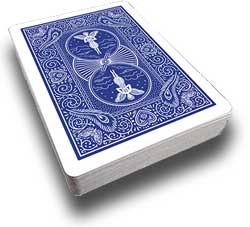 BICYCLE POKER SIZE - MANDOLIN BACK BLUE